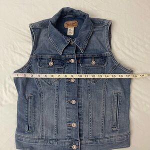 Levi's Washed Blue Denim Vest
